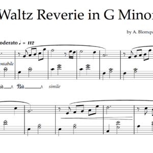 Waltz Reverie in G minor